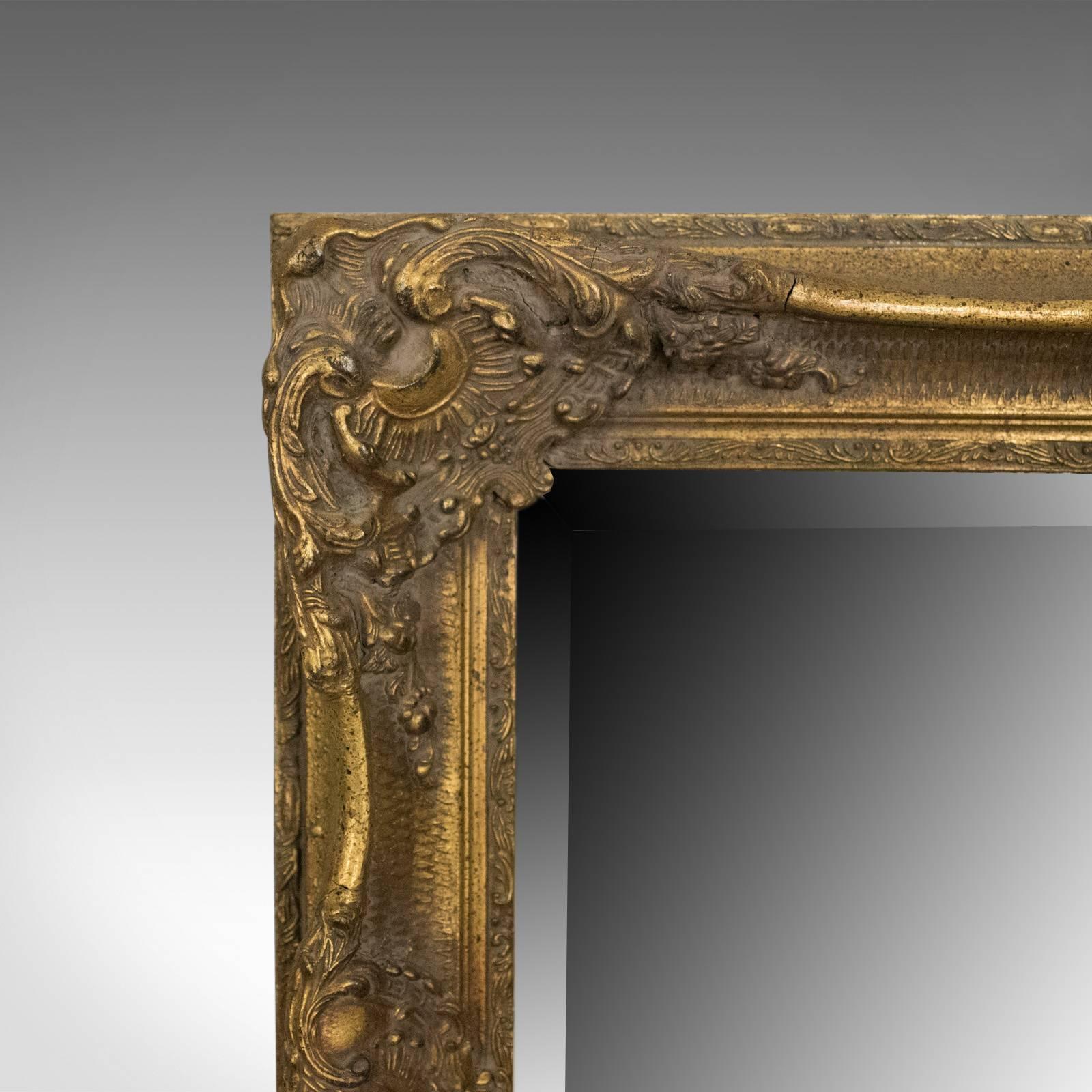 English Wall Mirror in Victorian Classical Revival Taste, Giltwood, Late 20th Century