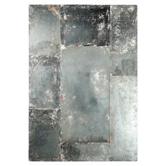 Wall Mirror, Large size, Oxidized Glass, 1950s Style