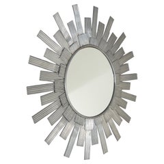 Miroir mural en tôle d'aluminium façonnée, produit par Bottega Gadda.