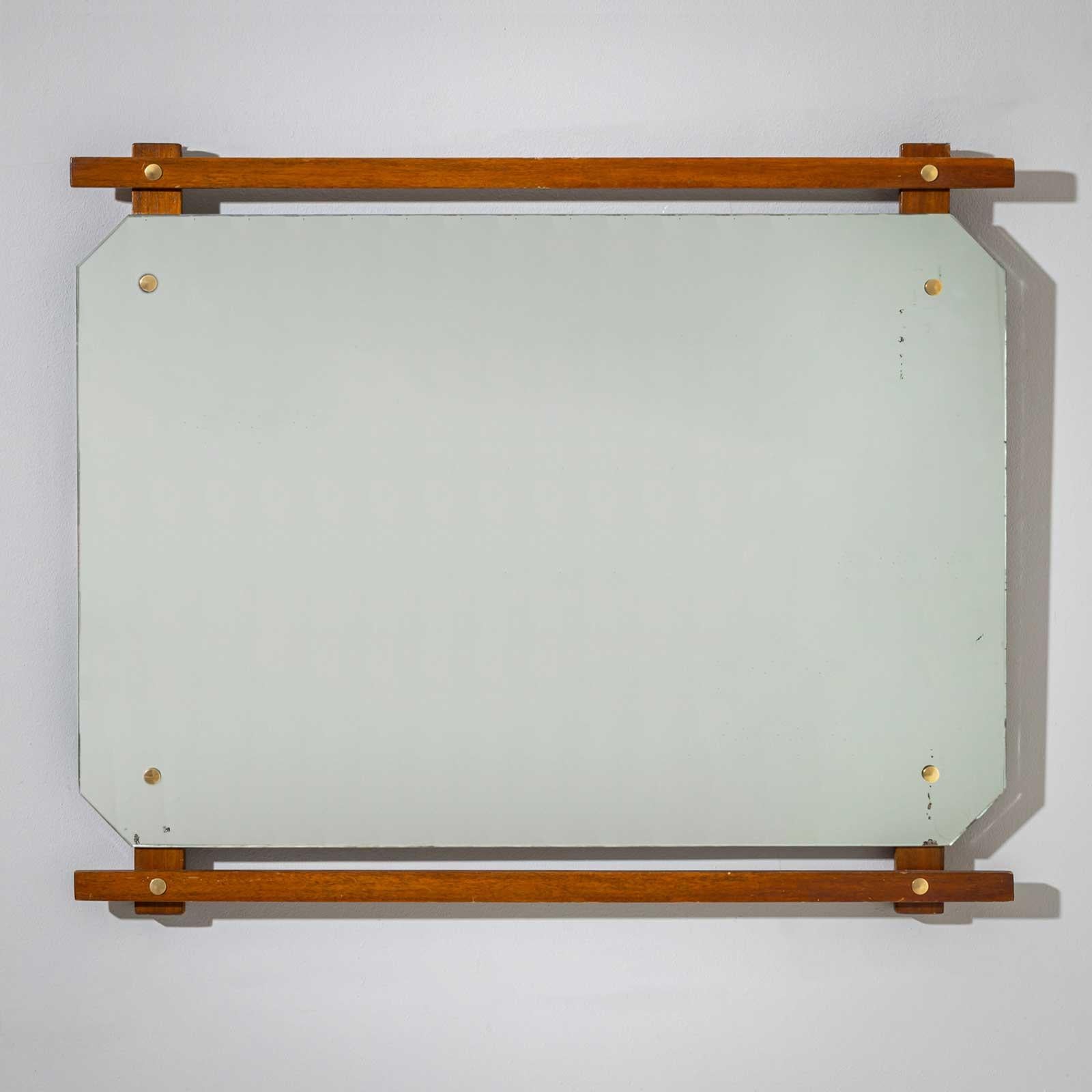 Mid-Century Modern Miroir mural, milieu du 20e siècle en vente