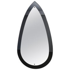 Wall Mirror Mirrored Glass Large Midcentury Modern Italian Design 1970s
