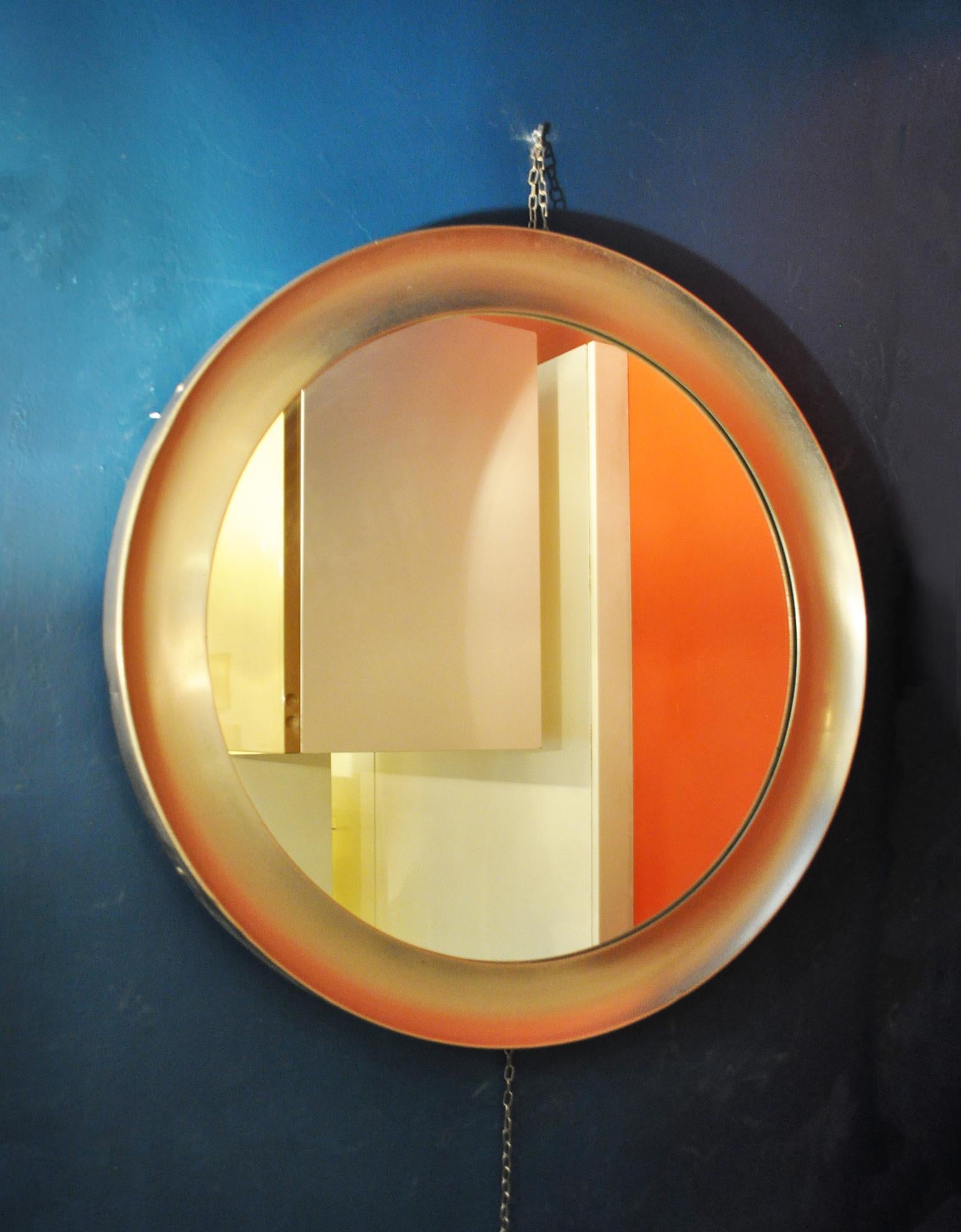 Mid-20th Century Wall Mirror Narciso by Sergio Mazza for Artemide, Year 1961 For Sale