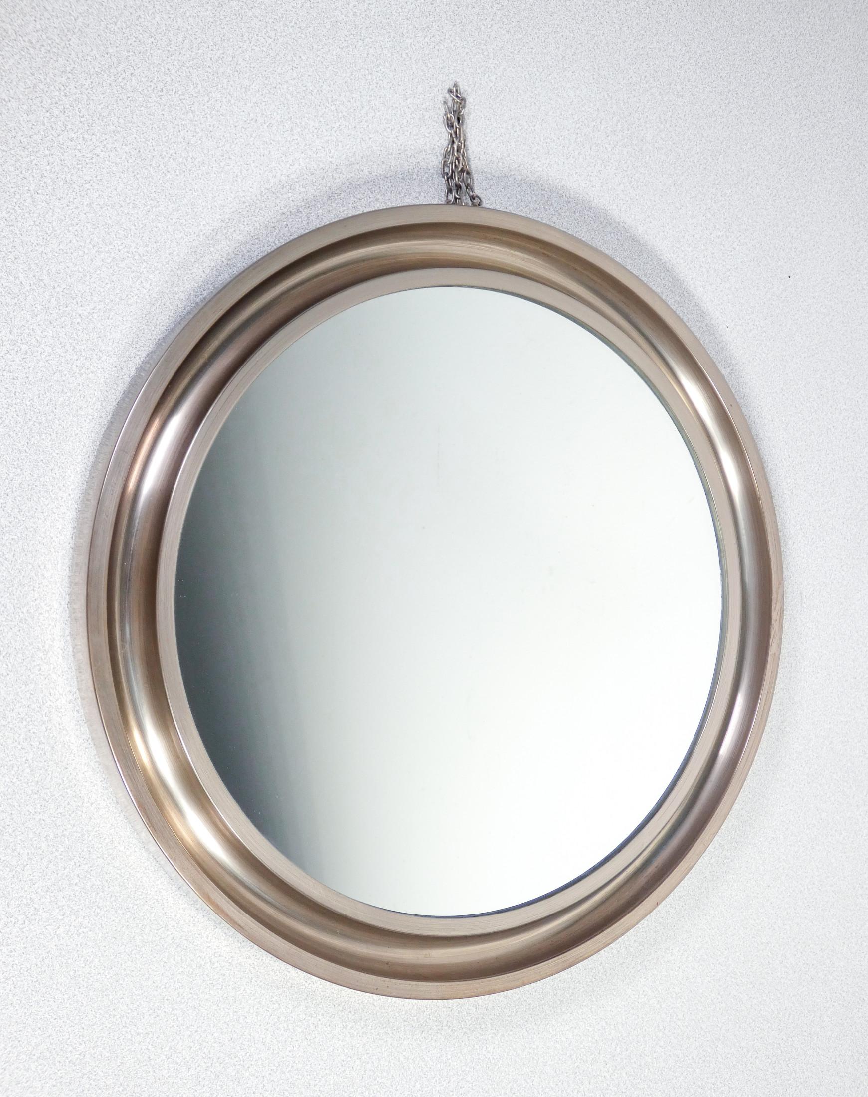 Milieu du XXe siècle Miroir mural Narciso, design de Sergio Mazza pour Artemide, Italie, années 60