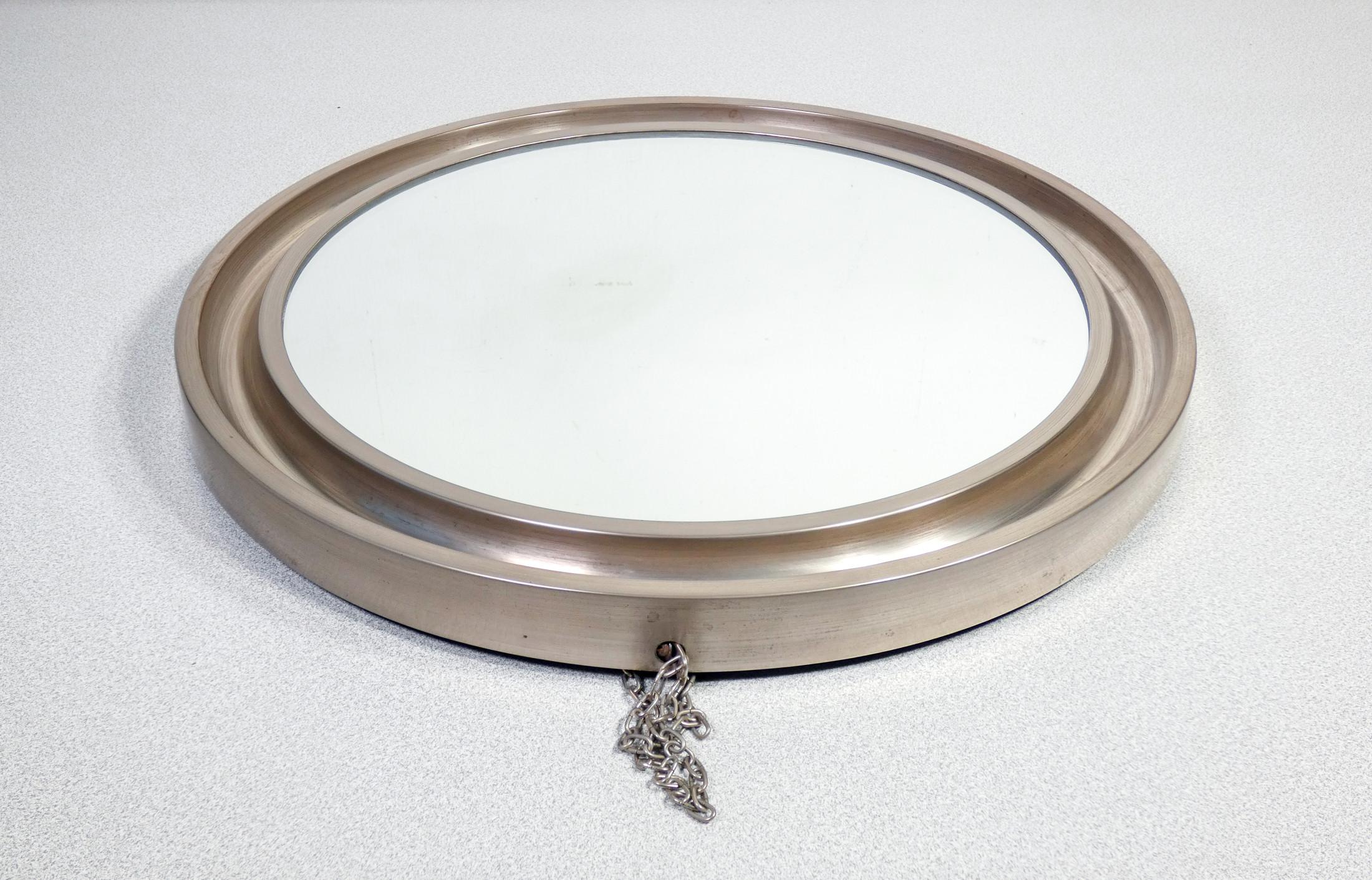 Laiton Miroir mural Narciso, design de Sergio Mazza pour Artemide, Italie, années 60