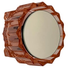 Wandspiegel „Saturn 137b“ im Vintage-Stil mit Glasrahmen