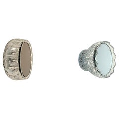 Wall Mirror 'Saturn' 1411a and 188c, Glass Frame