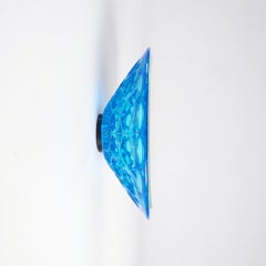 Wall Mirror 'Saturn 155a' Vintage Style 'Glass Frame' Blue