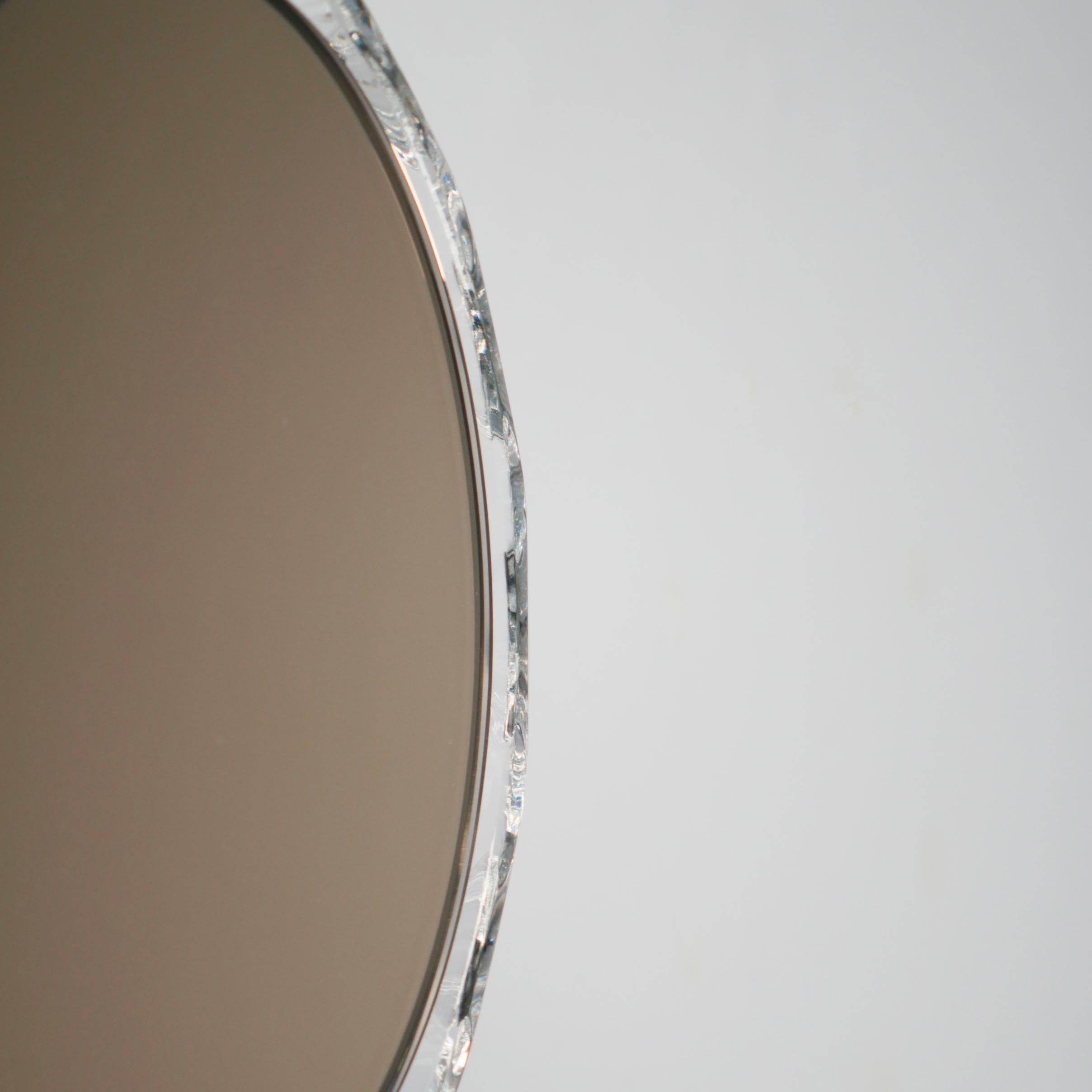 Contemporary Wall Mirror 'Saturn 187db' Vintage Style 'Glass Frame'