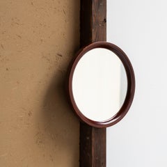 Wall Mirror, Sori Yanagi for Akita Mokko, Japan, 1980s, Wabi Sabi