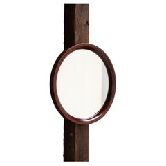 Wall Mirror, Sori Yanagi for Akita Mokko, Japan, 1980s, Wabi Sabi