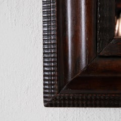 Wall Mirror Swedish Walnut Baroque Brown Frame, Sweden