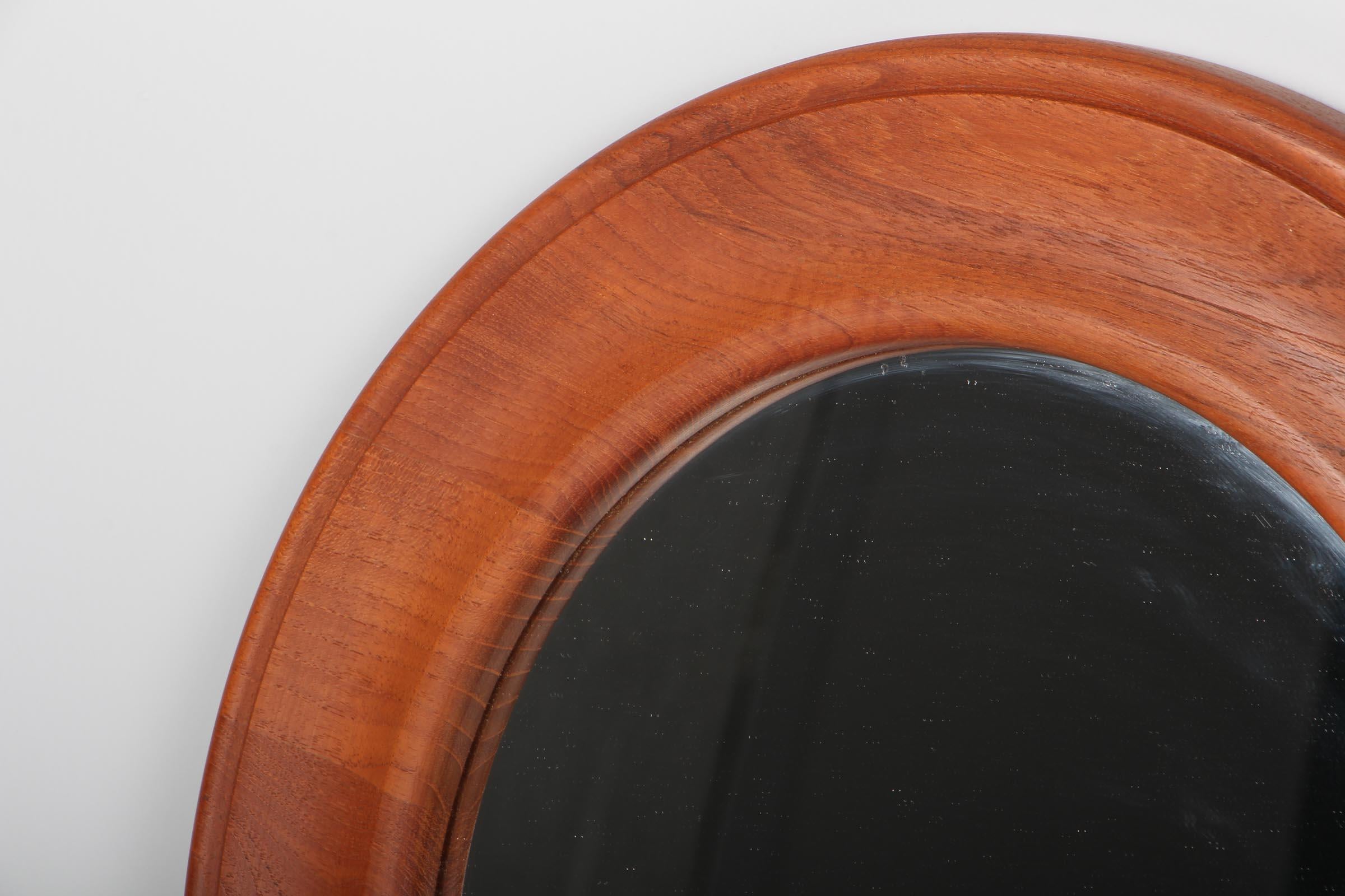 Specchio da parete in teak, Danimarca, anni '60.