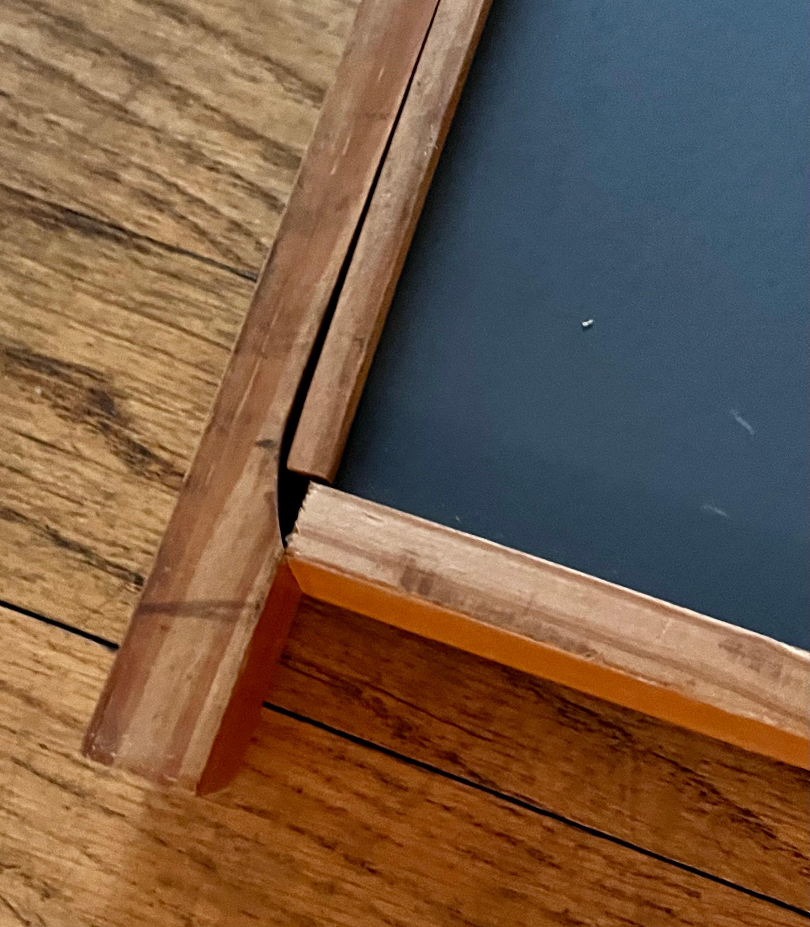Wall Mirror with Deep Pine Frame in the style of  Charlotte Perriand, 1960's For Sale 12