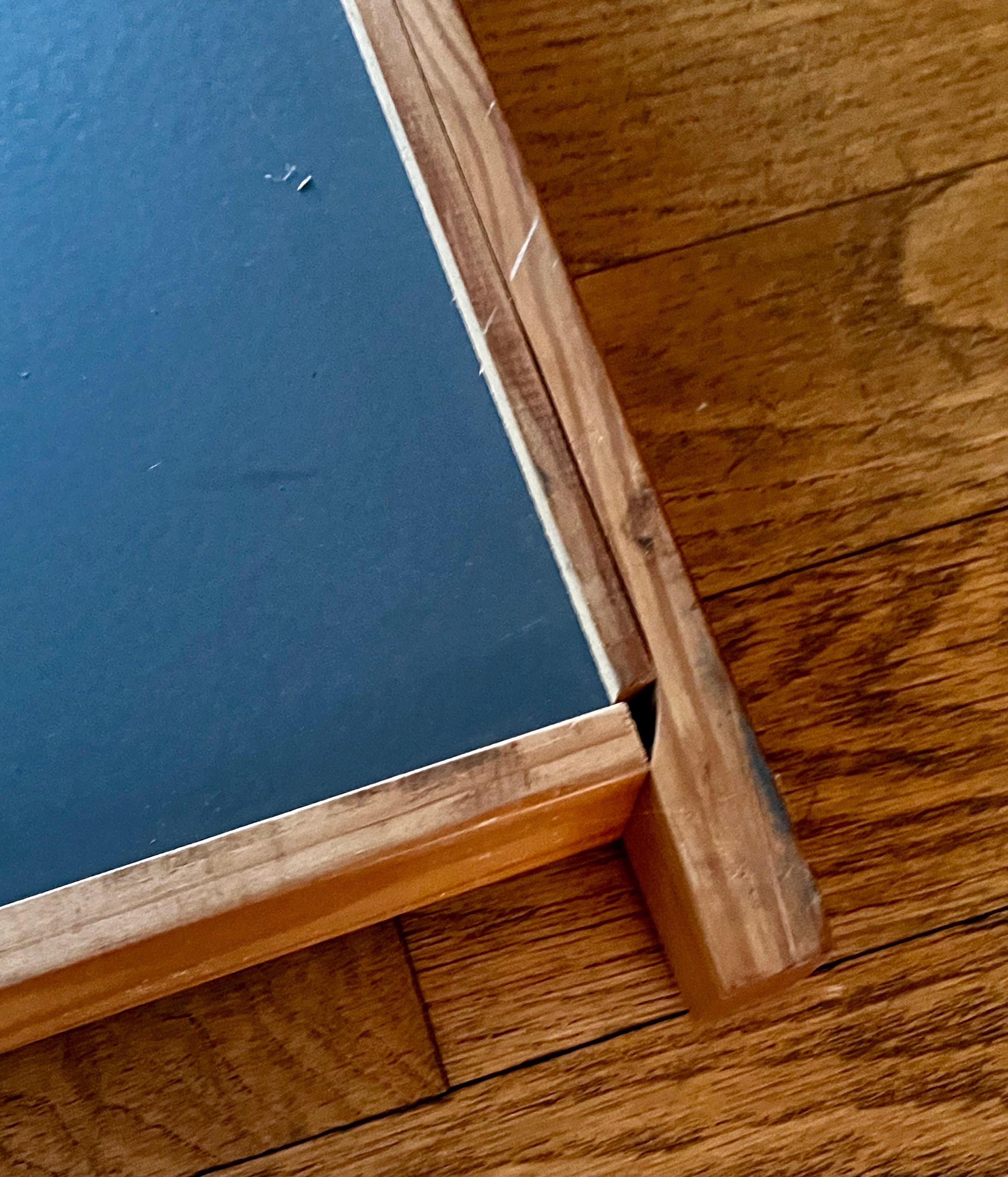 Wall Mirror with Deep Pine Frame in the style of  Charlotte Perriand, 1960's For Sale 13