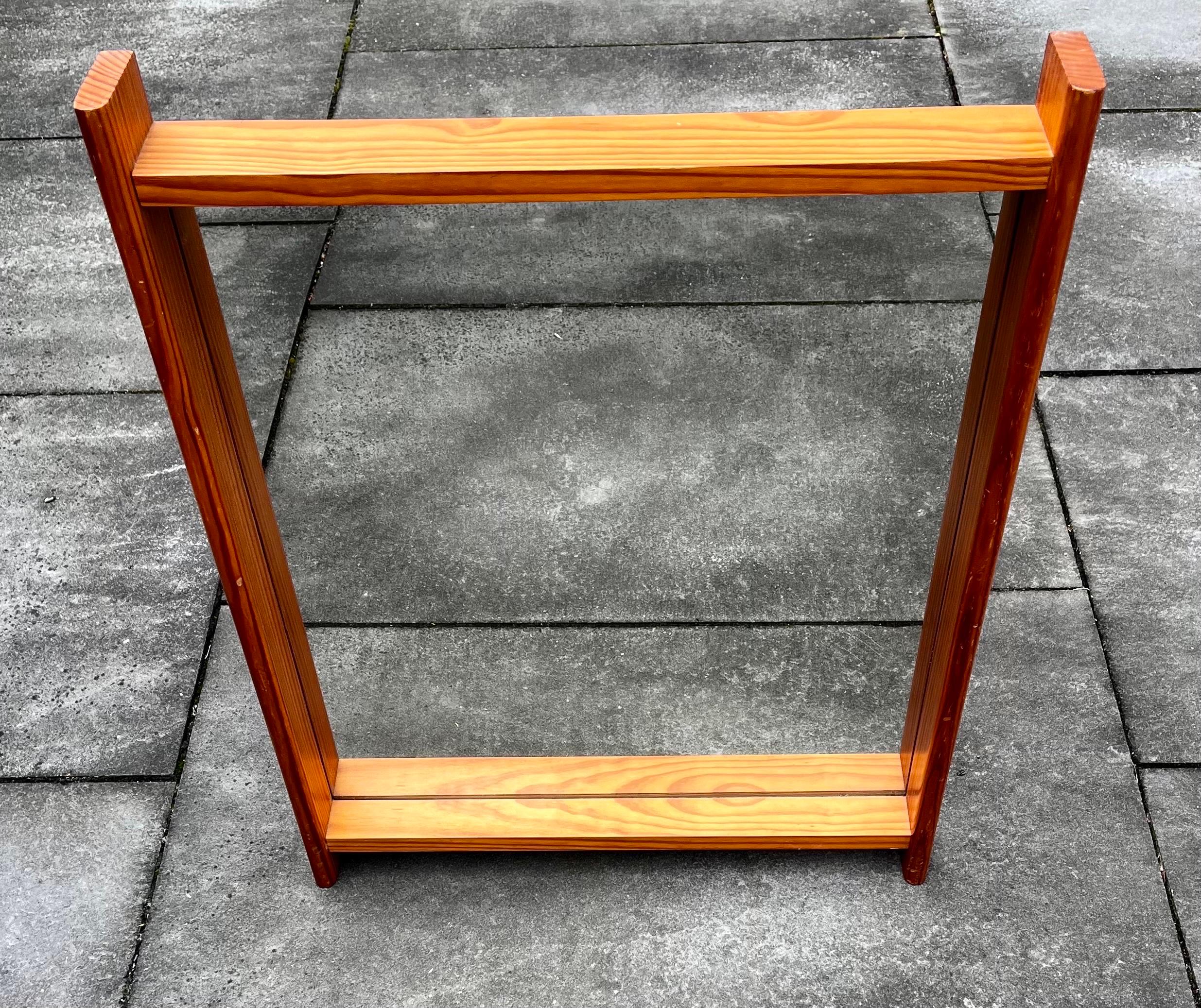 Wall Mirror with Deep Pine Frame, 1960's

in the style of  Roland Wilhelmsson
in the style of  Charlotte Perriand


