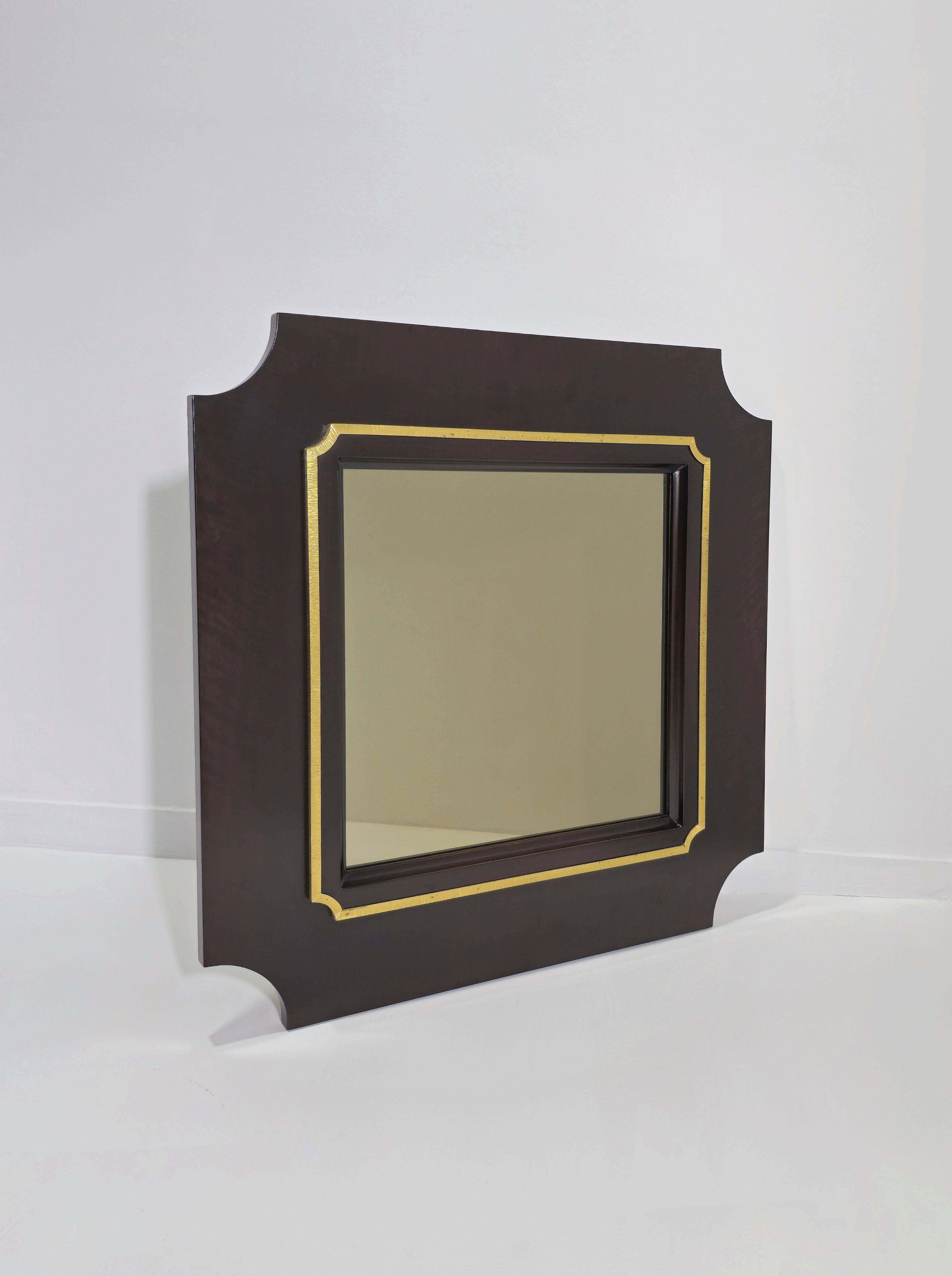Mid-Century Modern Miroir mural moderne mi-siècle Luciano Frigerio Design Italie années 60 en vente