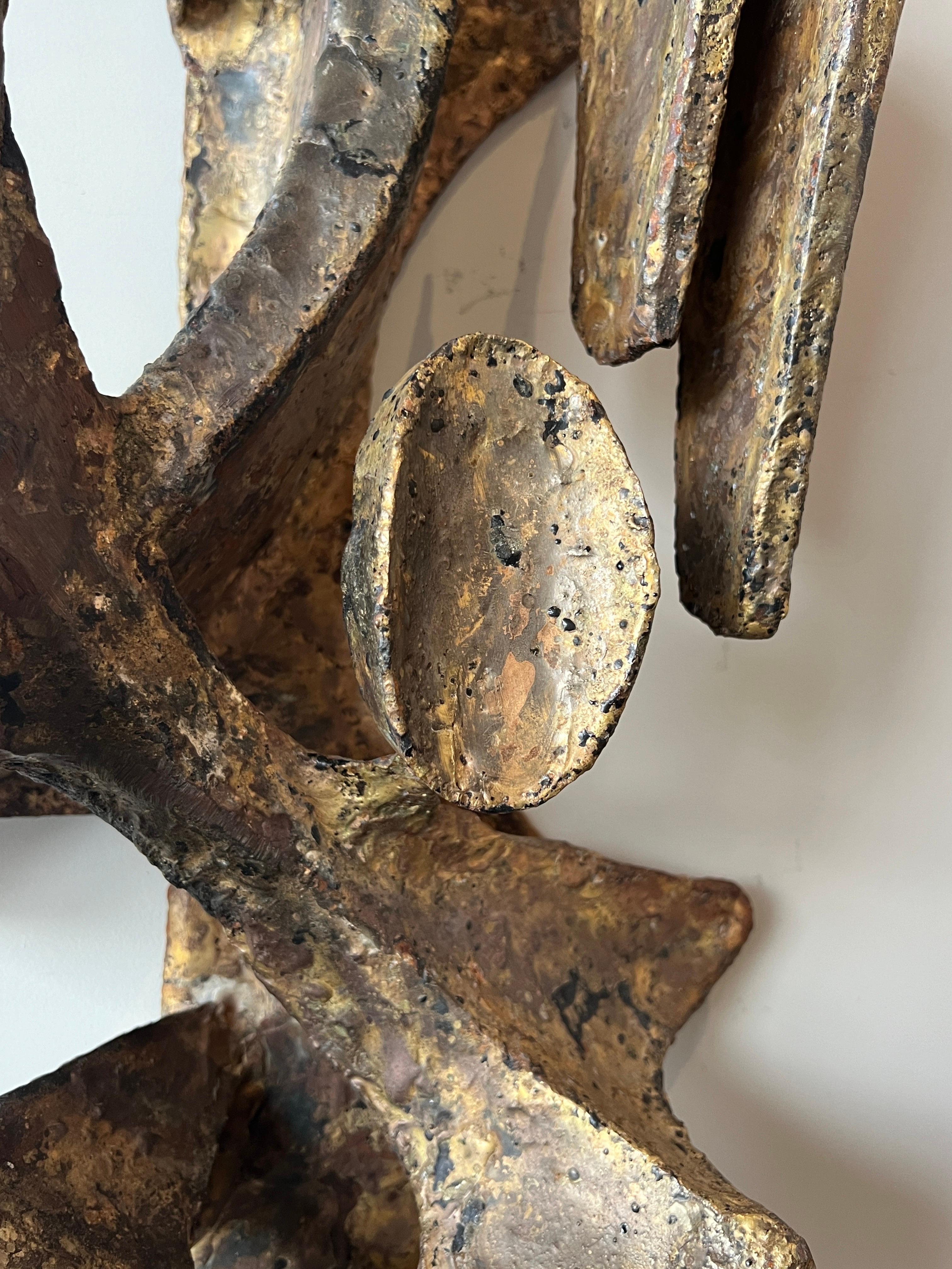 Scultura in bronzo da parete di Ted Egri 5
