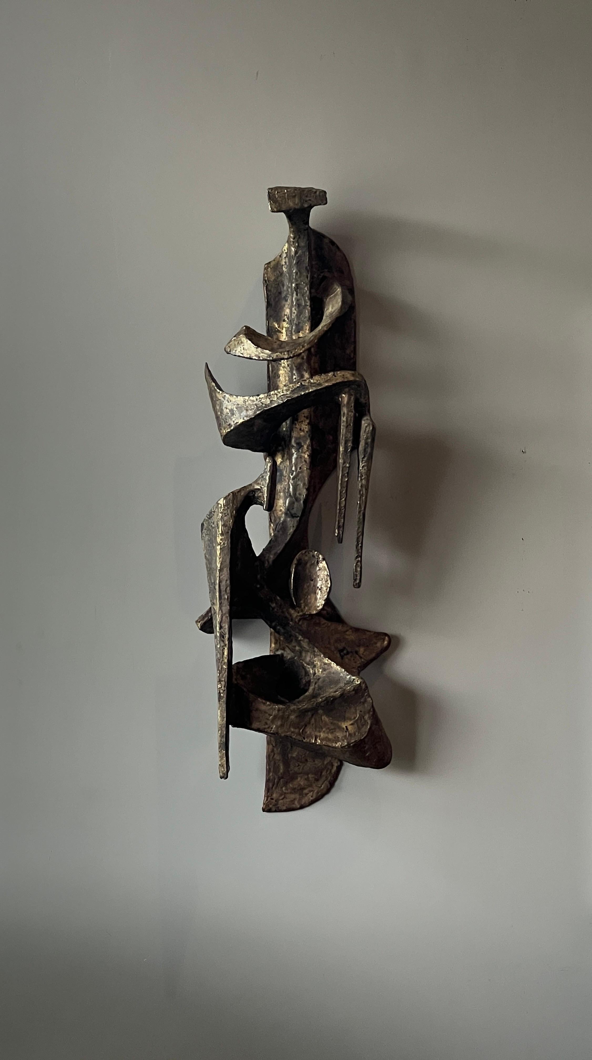 Scultura in bronzo da parete di Ted Egri 9