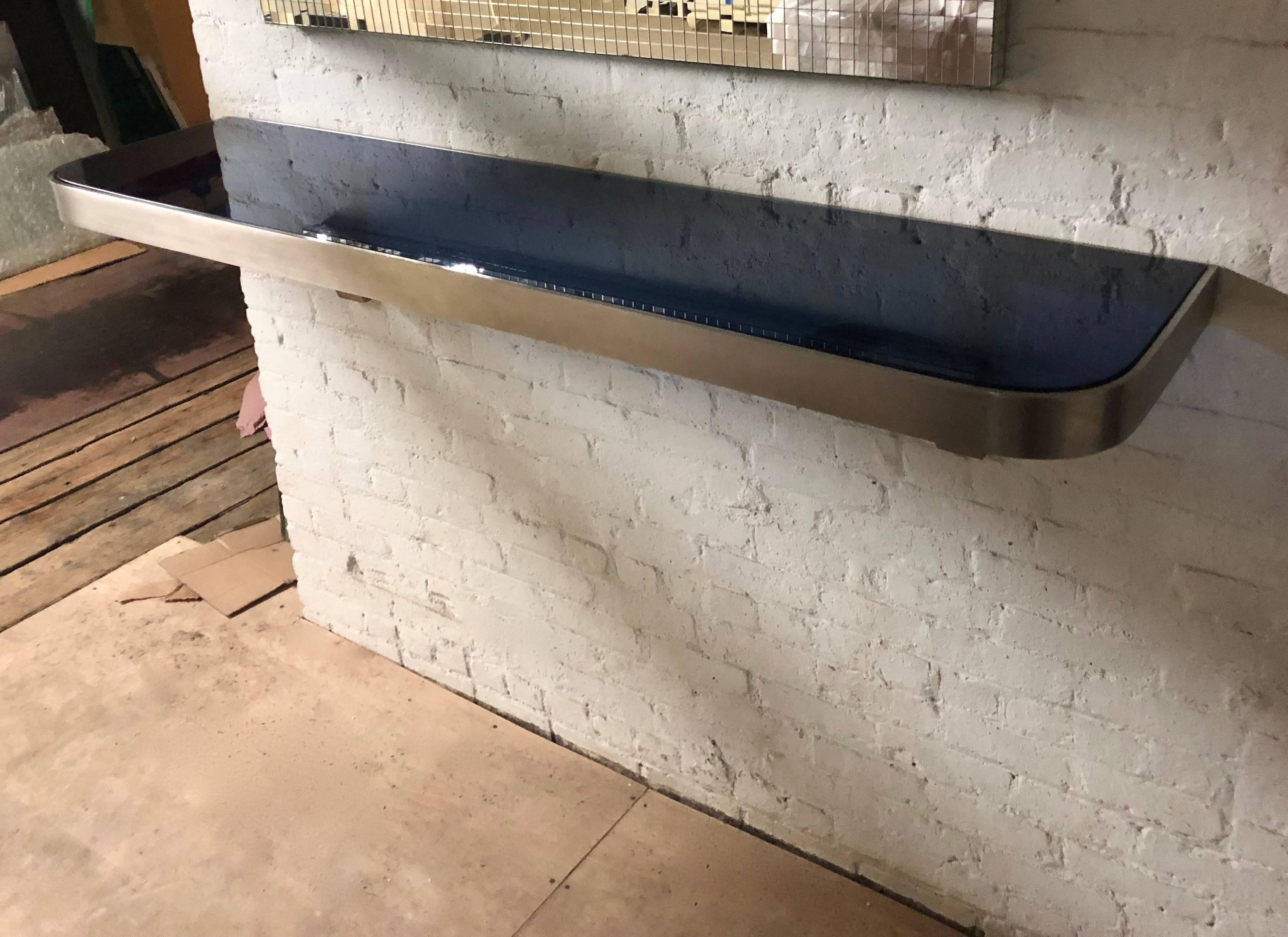 Wall Mount Console with a Blue 