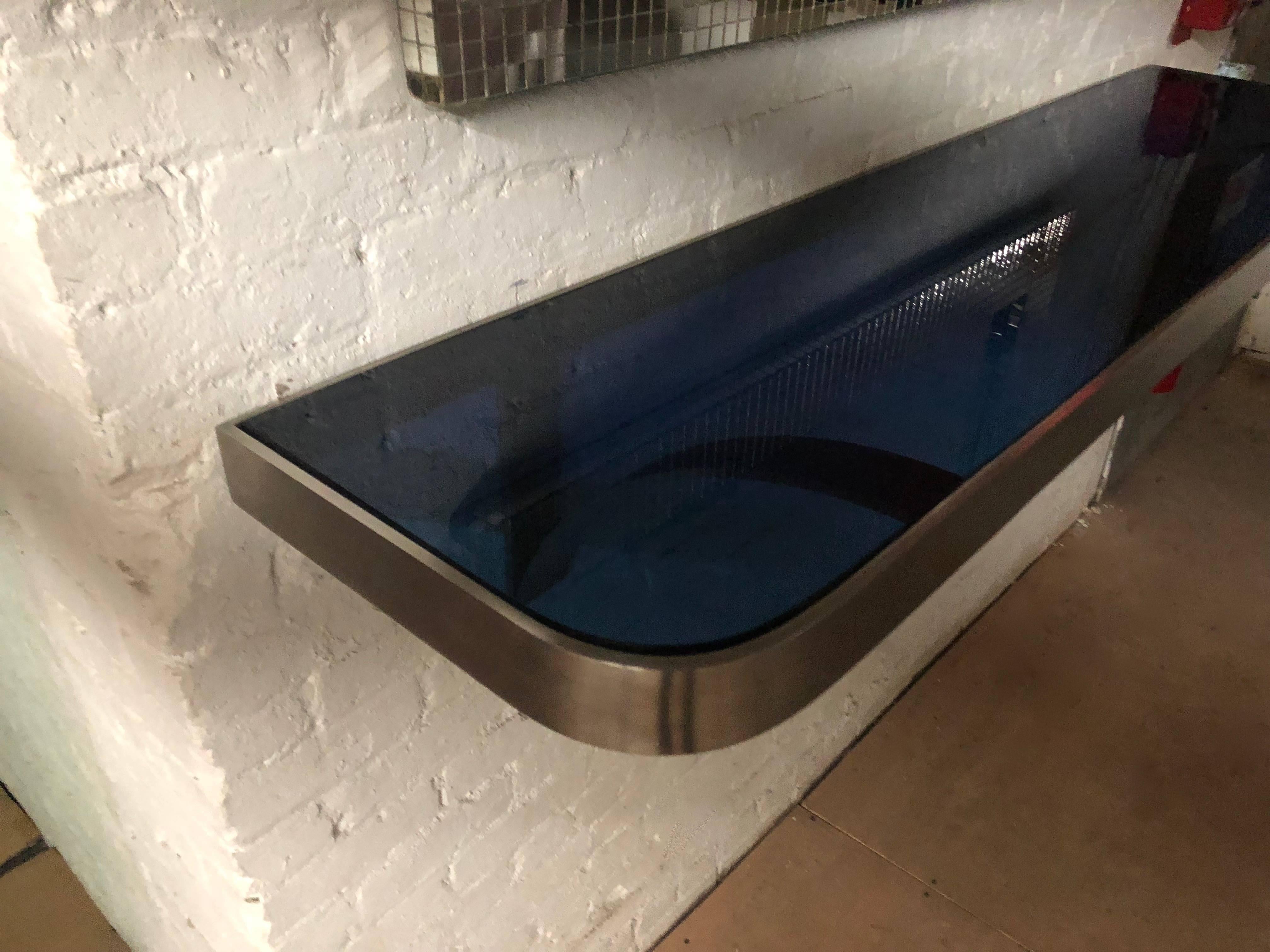 Wall Mount Console with a Blue 