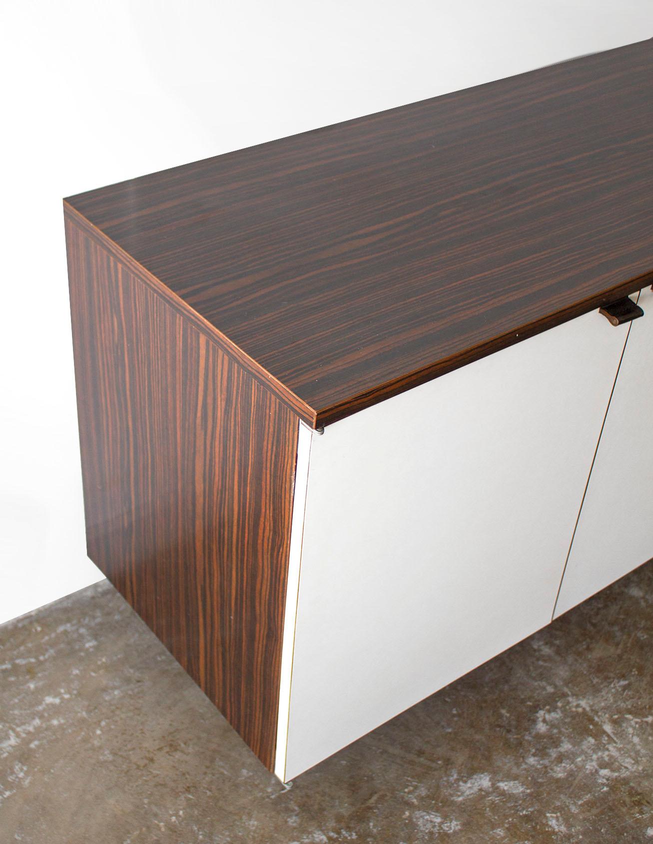 20th Century Wall Mount Credenza after Florence Knoll Mid-Century Modern, 1960s