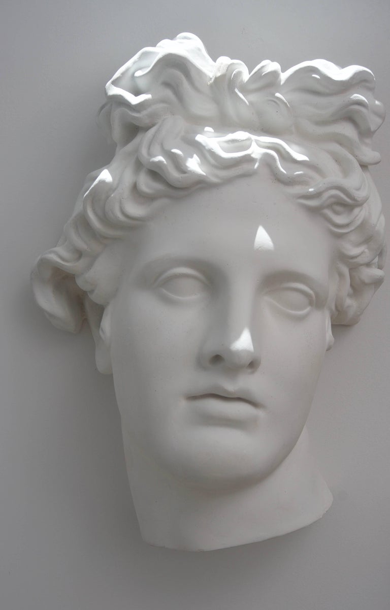 WallMount Plaster Cast Faces of the Belvedere Apollo and Aphrodite at
