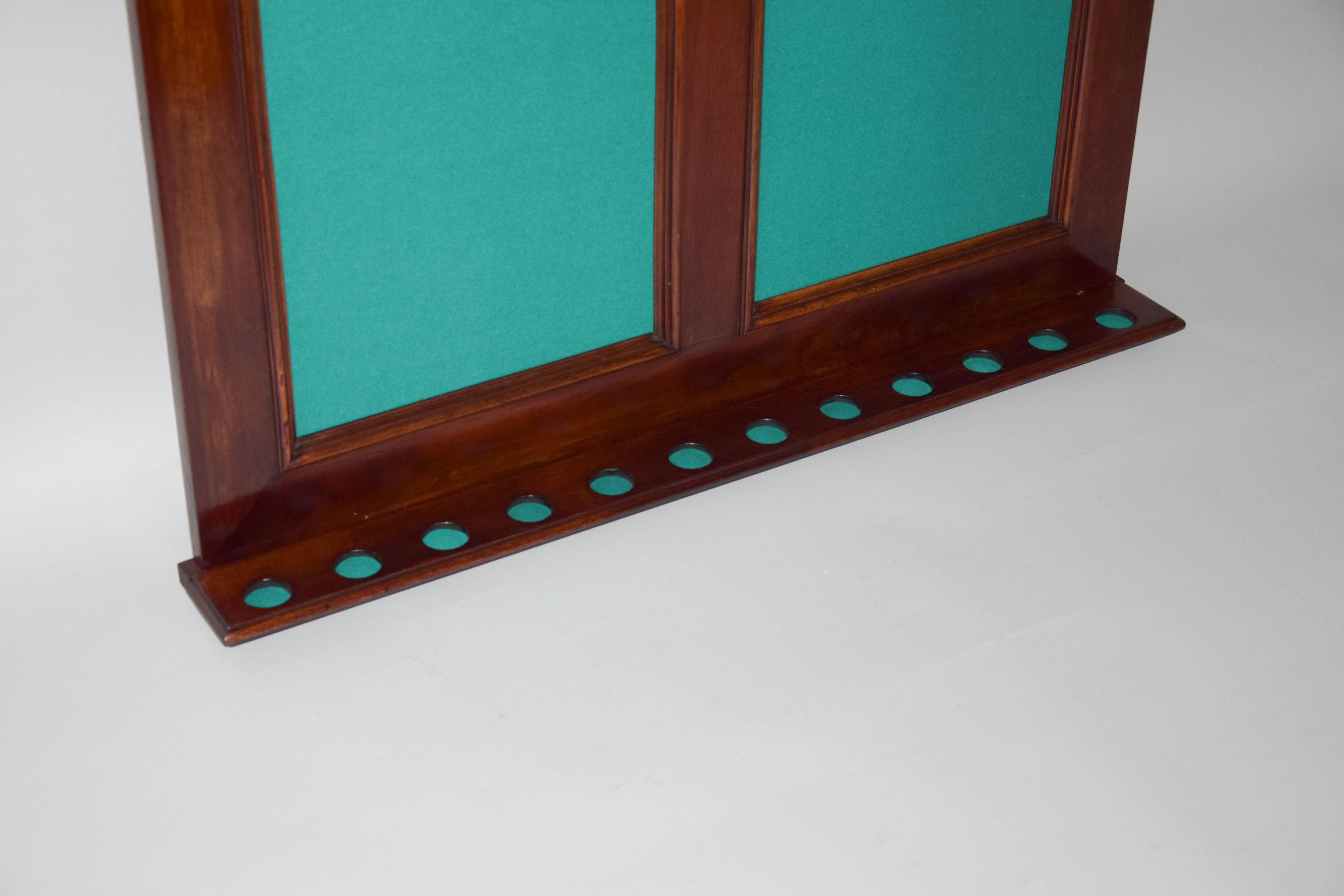 Wall Mount POOL Cue Rack, 1910s In Good Condition In Praha, CZ