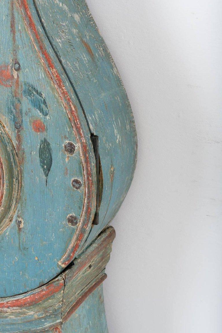 18th Century and Earlier Wall Mounted 18th Century Swedish Mora Clock