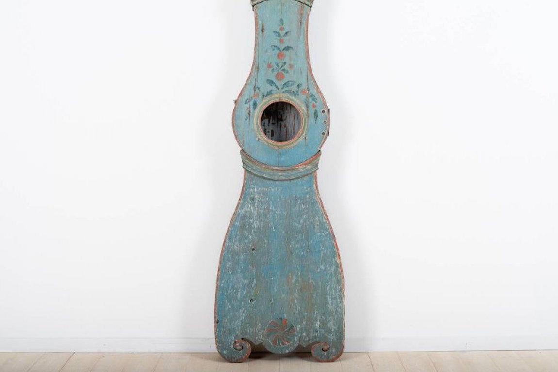 Wall Mounted 18th Century Swedish Mora Clock 1