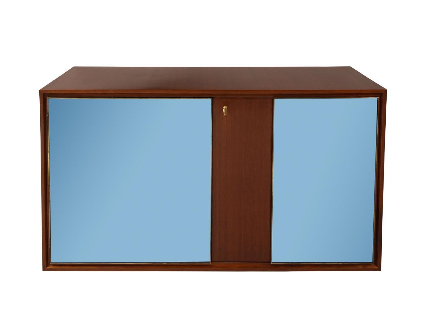 Mid-Century Modern Wall Mounted 2-Door Cabinet by Carlo de Carli