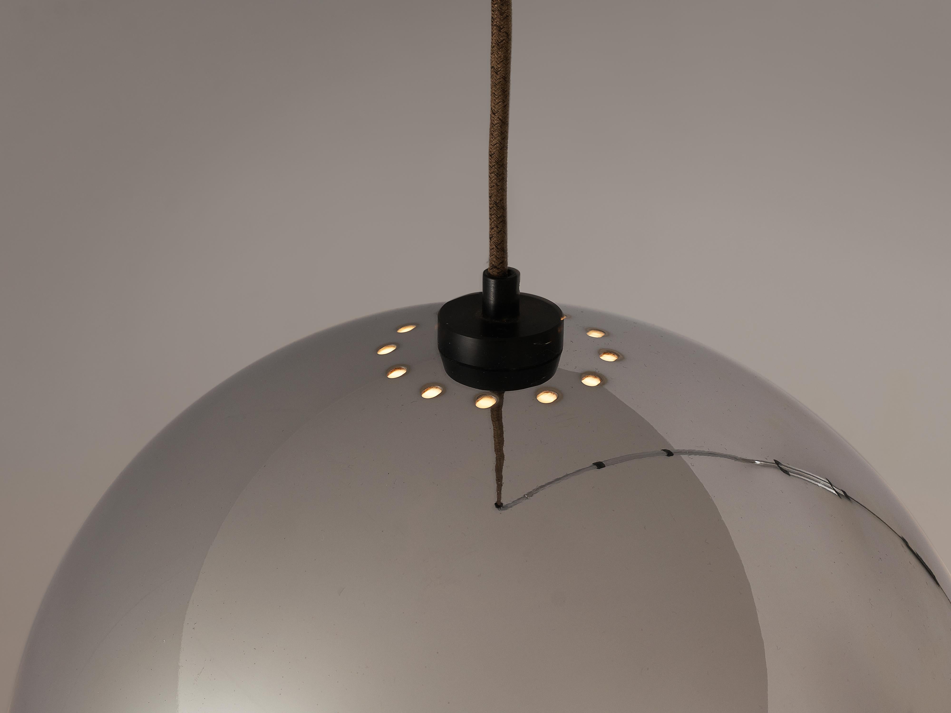 Post-Modern Wall-Mounted Adjustable Pendant Lamp in Metal