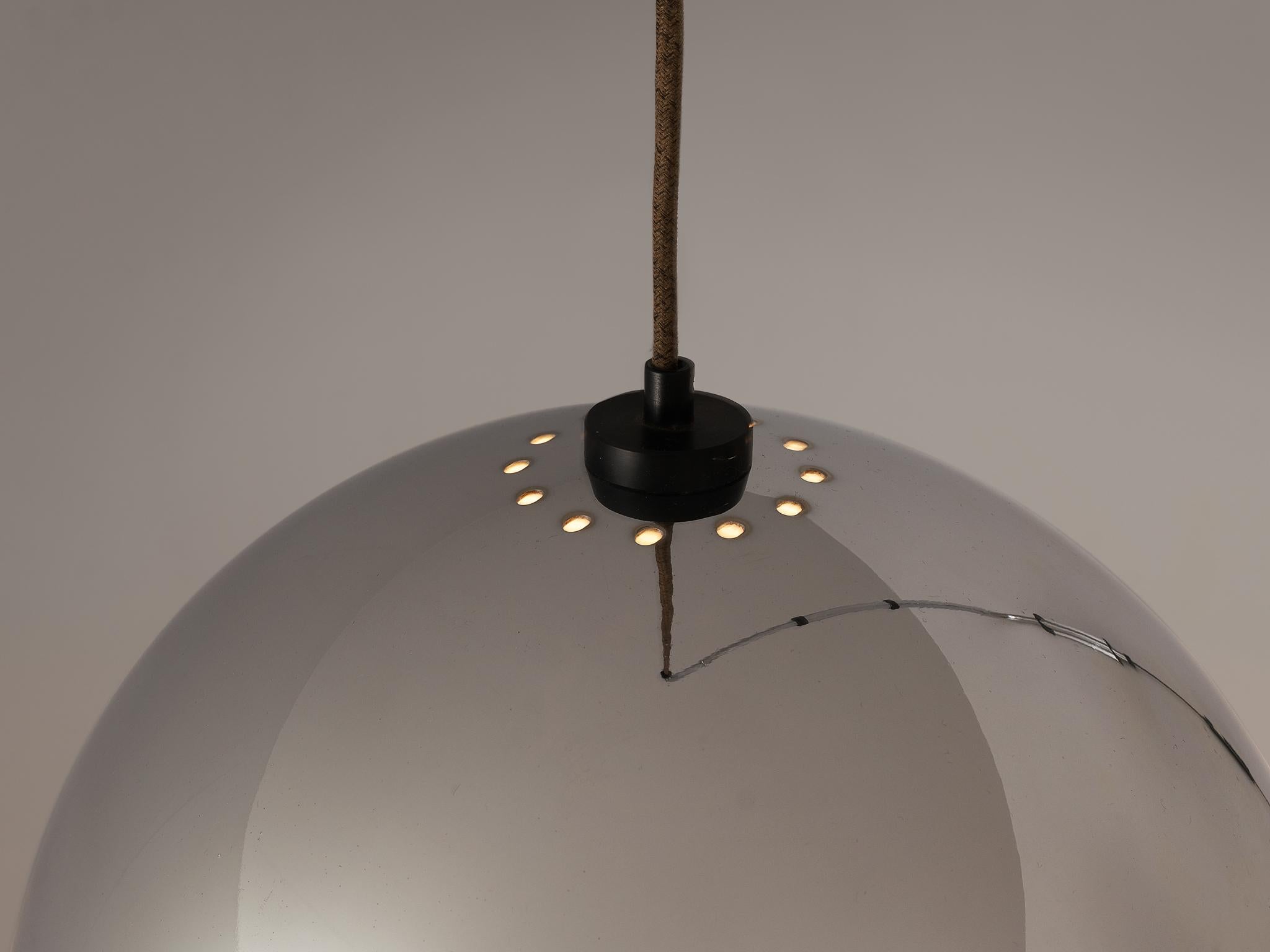 Post-Modern Wall-Mounted Adjustable Pendant Lamp in Metal  For Sale