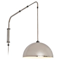 Vintage Wall-Mounted Adjustable Pendant Lamp in Metal 