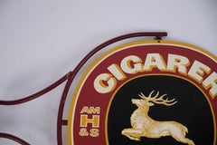 Wall-mounted advertising sign for Hirschsprung Cigars, Denmark