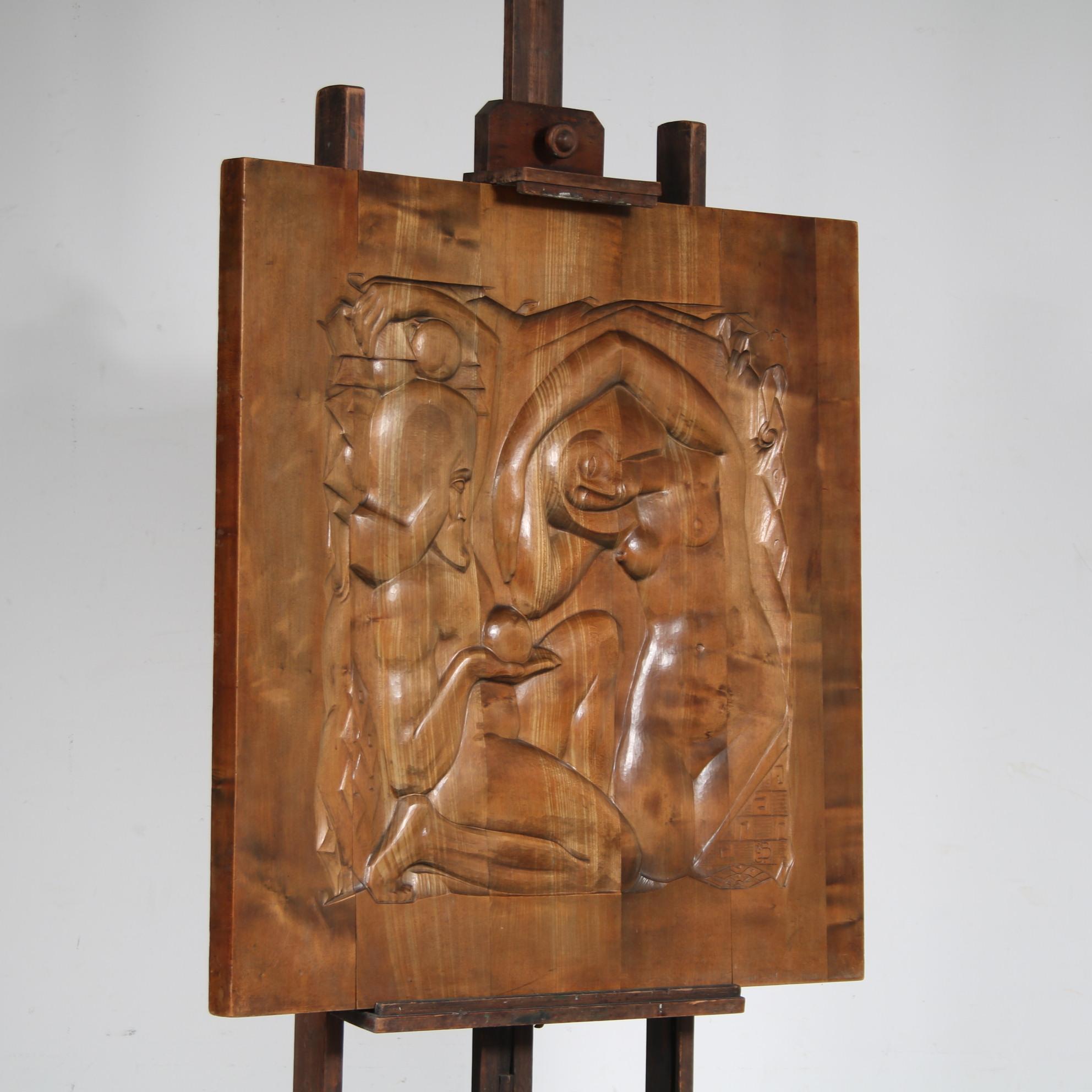 Wall Mounted Artwork “Adam En Eva” by Barend Jordens, Netherlands, 1920 For Sale 4