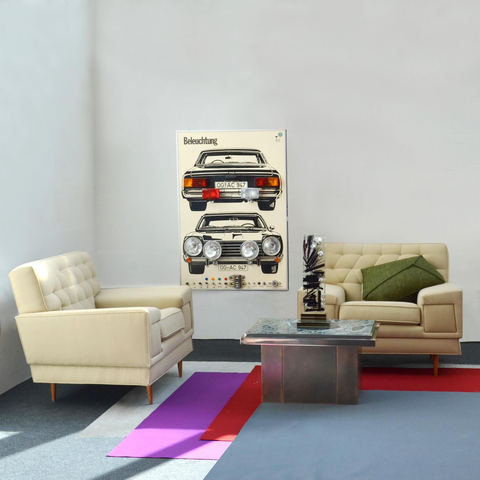 Wall Mounted Artwork with Car and Lights for Driving Instructions In Good Condition For Sale In London, GB