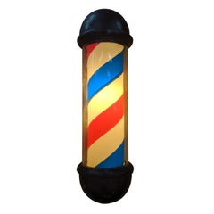 Wall Mounted Barber's Pole