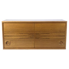 Wall-mounted Bookcase Made In Rosewood, Danish Design By Albert Hansen
