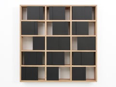 Wall-mounted bookshelf model Cache-Cache black