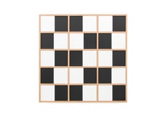 Wall-mounted bookshelf model Cache-Cache black & white