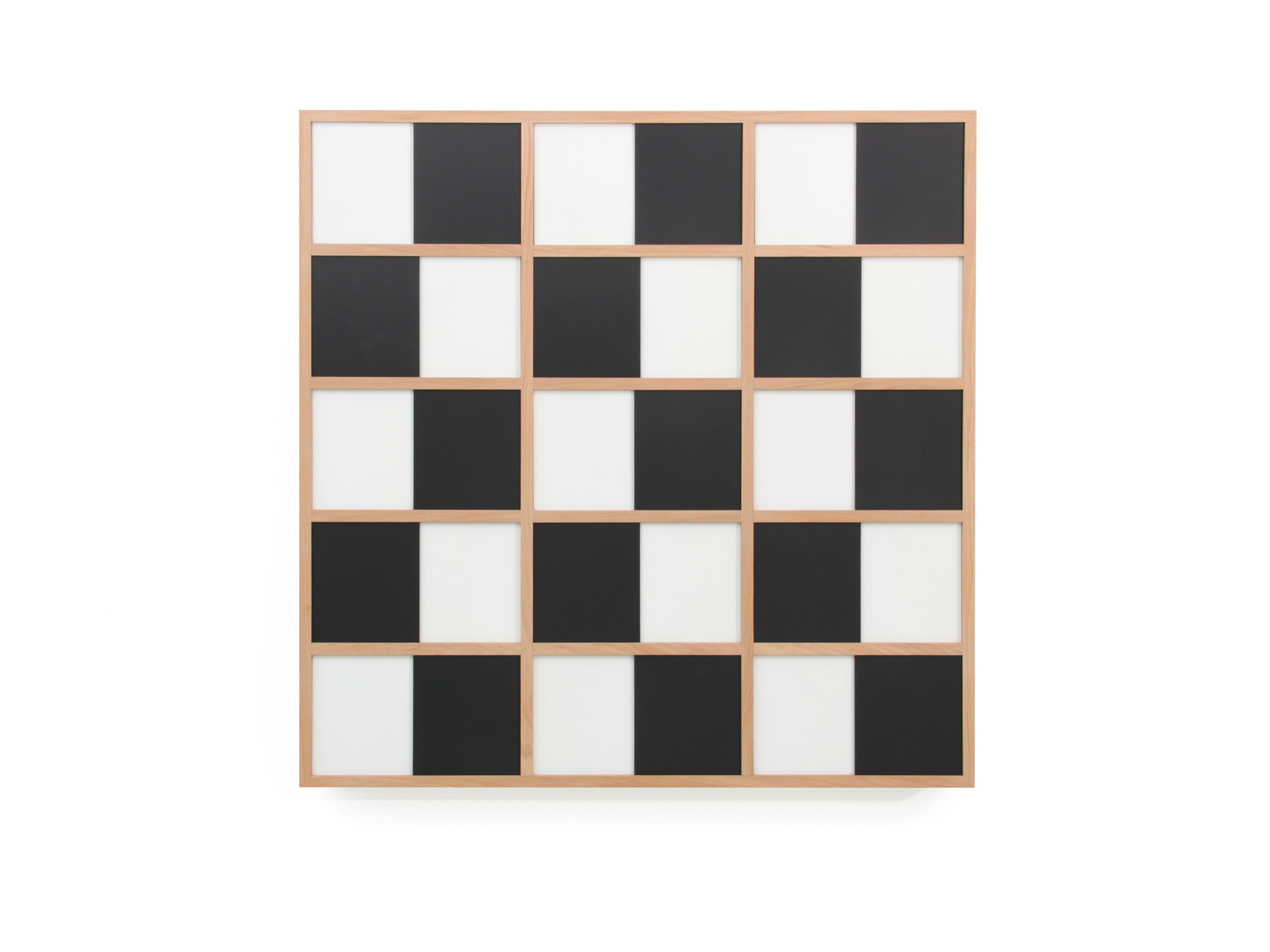 French Wall-mounted bookshelf model Cache-Cache black & white For Sale