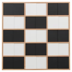 Wall-mounted bookshelf model Cache-Cache black & white