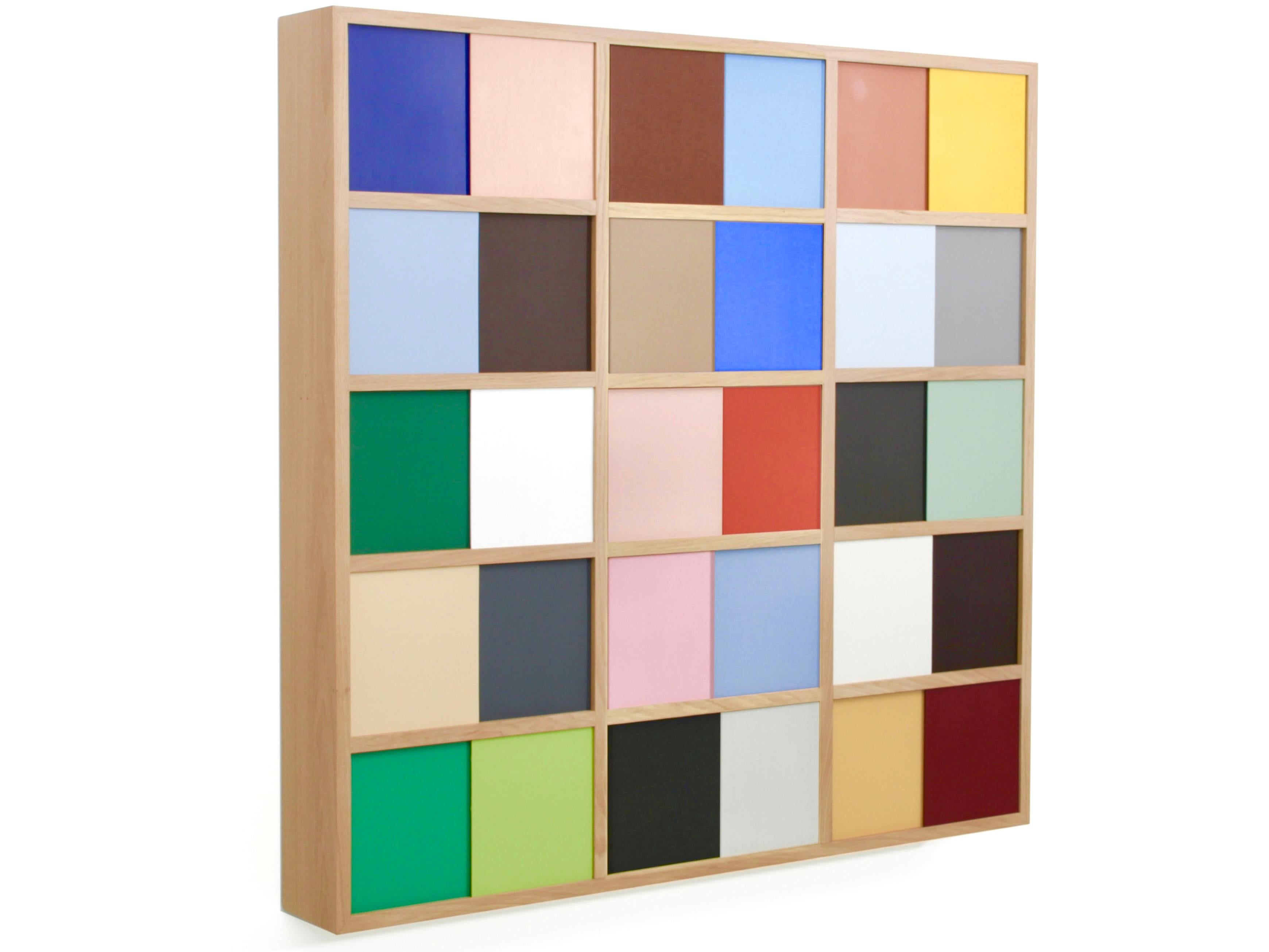 Wall-mounted bookshelf model Cache-Cache polychrome limited edition For Sale 4
