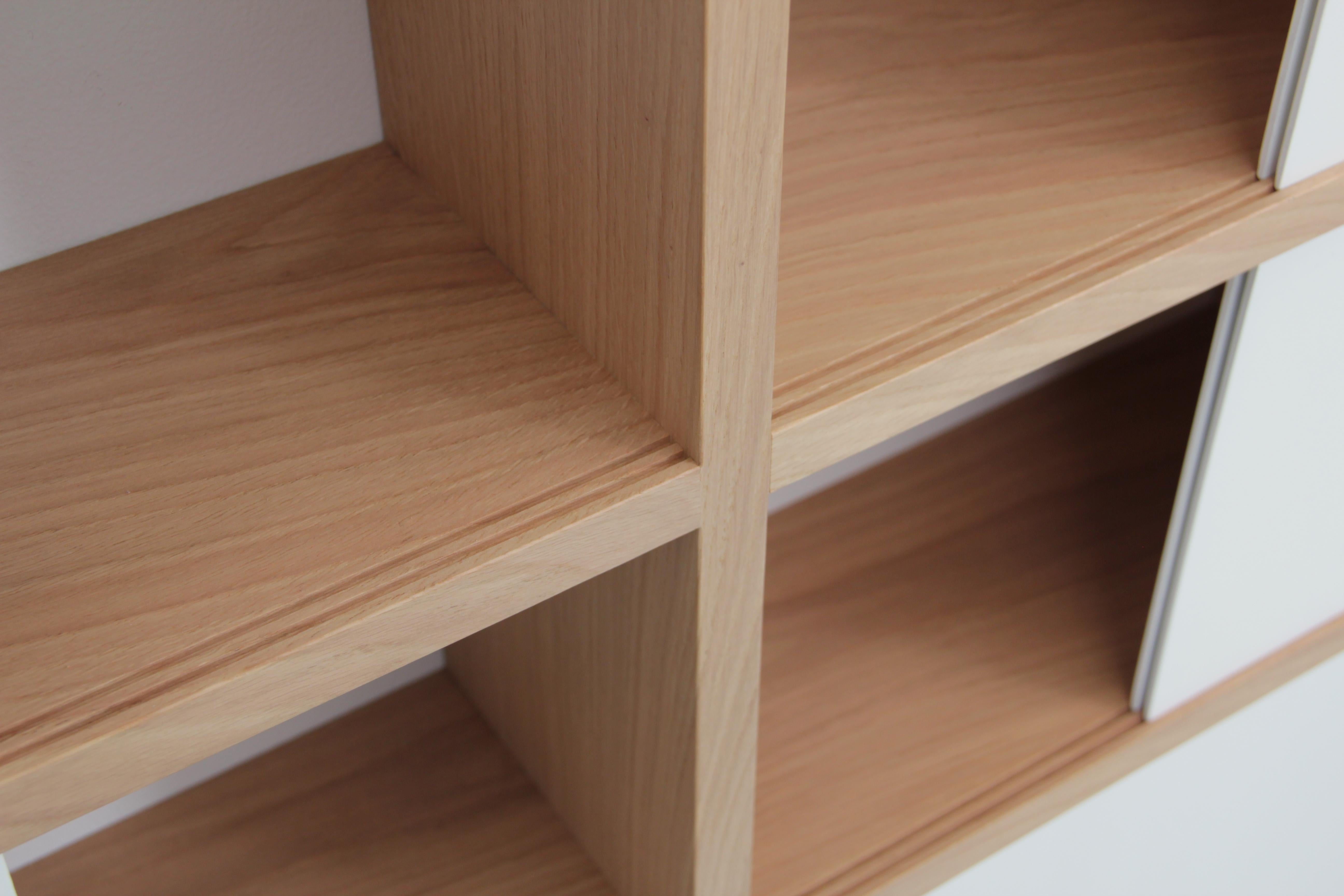 Wall-mounted bookshelf model Cache-Cache white For Sale 1