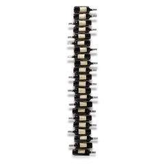 Wall-mounted bottle holder Opinion Ciatti Ptolomeo Vino Wall H 208 - Steel