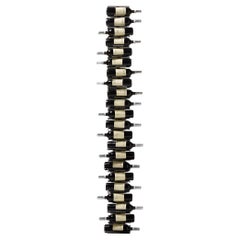 Wall-mounted bottle holder Opinion Ciatti Ptolomeo Vino Wall H 208 - Steel