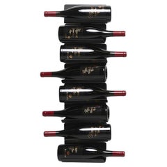 Wall-mounted bottle holder Opinion Ciatti Ptolomeo Vino Wall H 75 - Black