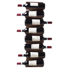 Wall-mounted bottle holder Opinion Ciatti Ptolomeo Vino Wall H 75 - Corten