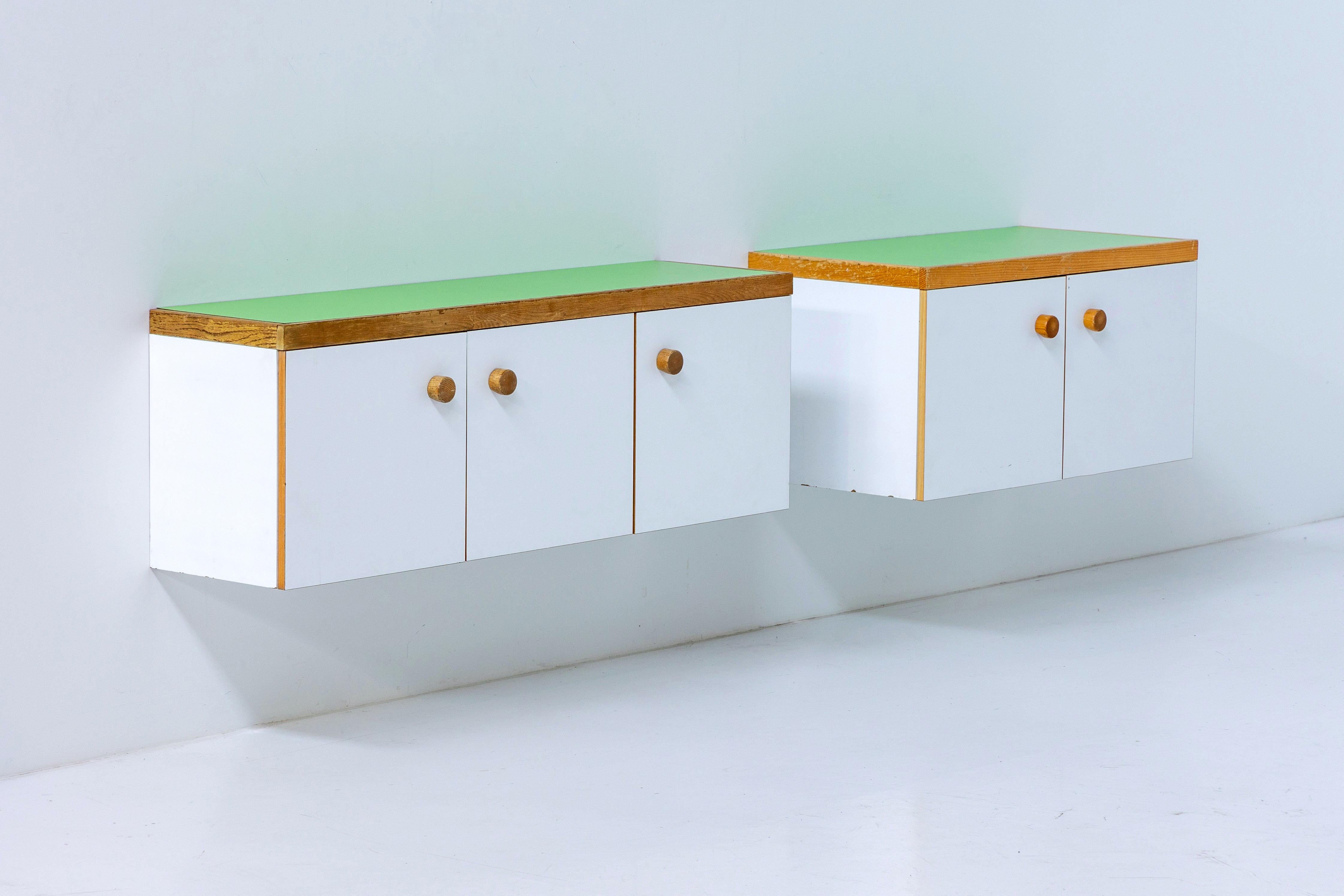 Wall Mounted Cabinet by Charlotte Perriand for 'Les Arcs', France, 1970s For Sale 1