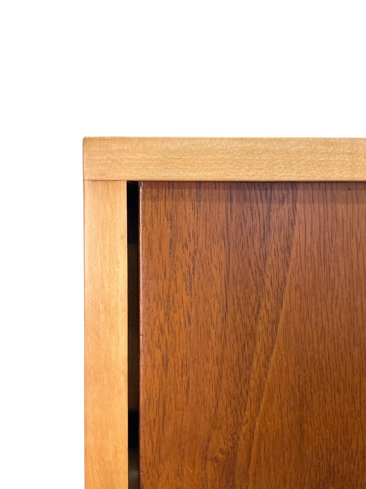Wall Mounted Cabinet/Console by Finn Juhl for Baker, Teak and Maple 2